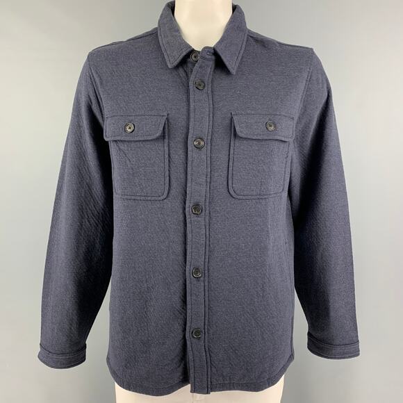 BILLY REID Size XL Navy Cotton Polyester Shirt Jacket - Picture 1 of 6
